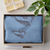 海馬の踊り（青） 薄葉紙 (ギフト)