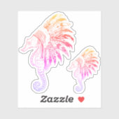 海馬の頭 シール (シート)