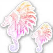 海馬の頭 シール (正面)