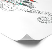 海馬の頭 ポスター (角)