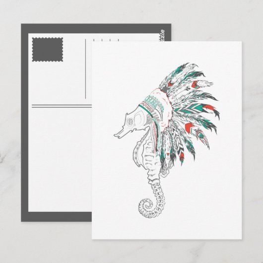 海馬の頭 ポストカード (正面/裏面)