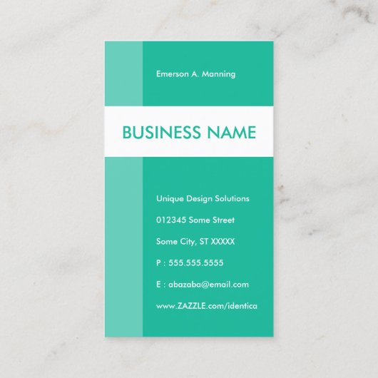 海馬の頭 名刺 (裏面)