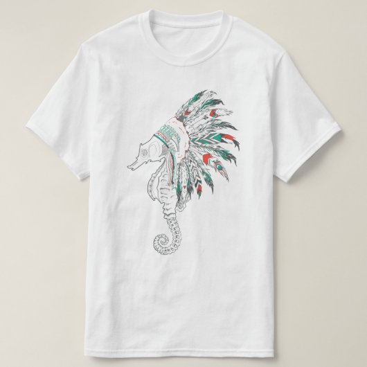 海馬の頭 Tシャツ (デザイン正面)