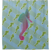 海馬アートシャワーカーテン シャワーカーテン (正面)