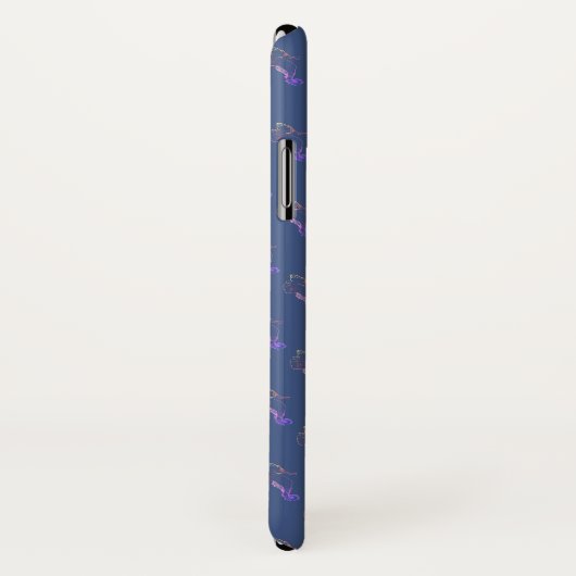 海馬アート、シーホースiPhone X、かろうじて存在 Case-Mate iPhoneケース (裏面/右)