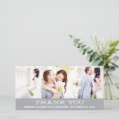 海馬コラージュ | 写真結婚カードに感謝 サンキューカード (スタンド正面)