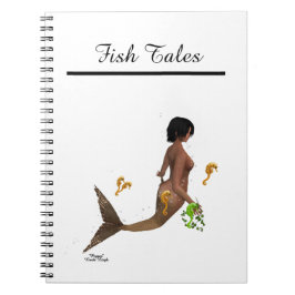 海馬スパイラルノート付き可愛い人魚 ノートブック