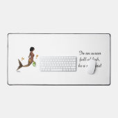 海馬デスクマット付き可愛い人魚 デスクマット (キーボード&マウス)