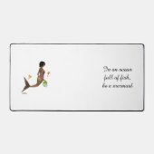 海馬デスクマット付き可愛い人魚 デスクマット (正面)