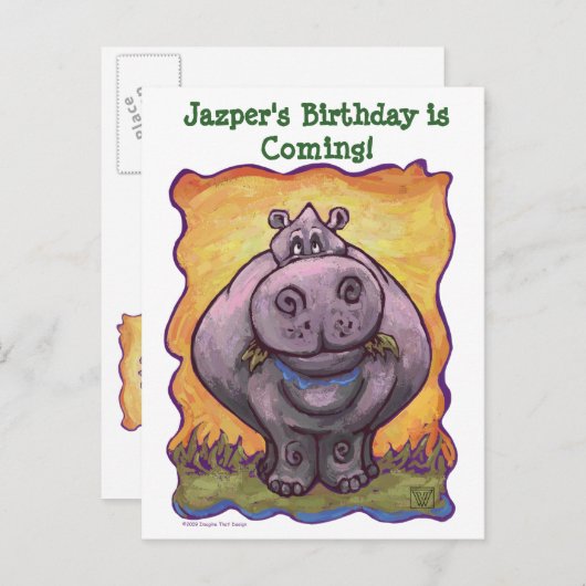 海馬パーティーセンター 案内ポストカード (正面/裏面)