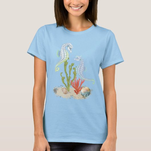 海馬ペア Tシャツ (正面)