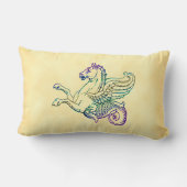 海馬ヴィンテージ芸術枕 ランバークッション (裏面)