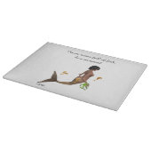 海馬切りボード付き可愛い人魚 カッティングボード (角)