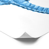 海馬沿岸航海のビーチ海海 ポスター (角)