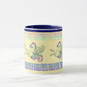 海馬馬ヴィンテージアートコーヒーマグ マグカップ (中央)