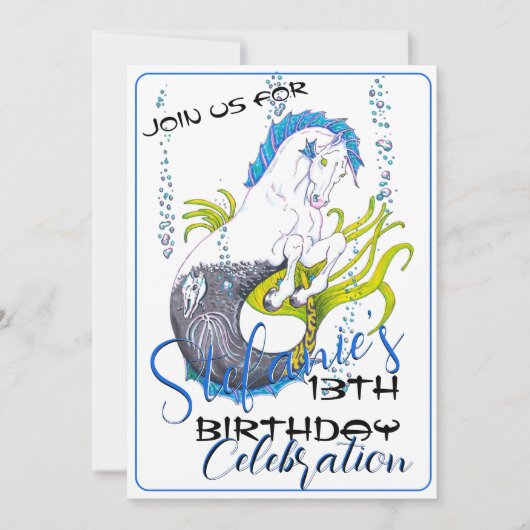 海馬(スカル) 招待状 (正面)