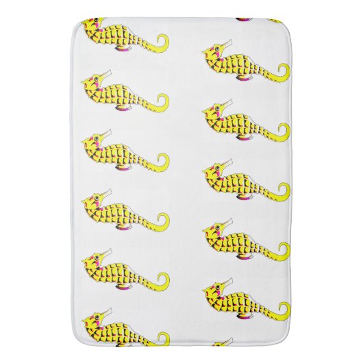 海馬 バスマット (正面縦)