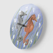 海馬 ラージ壁時計 (傾斜)