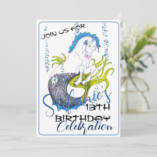 海馬（頭蓋骨） 招待状 (スタンド正面)