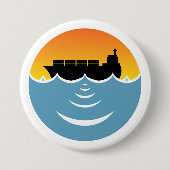 海騒音公害認識度 缶バッジ (正面)