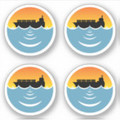 海騒音公害4パック シール (正面)