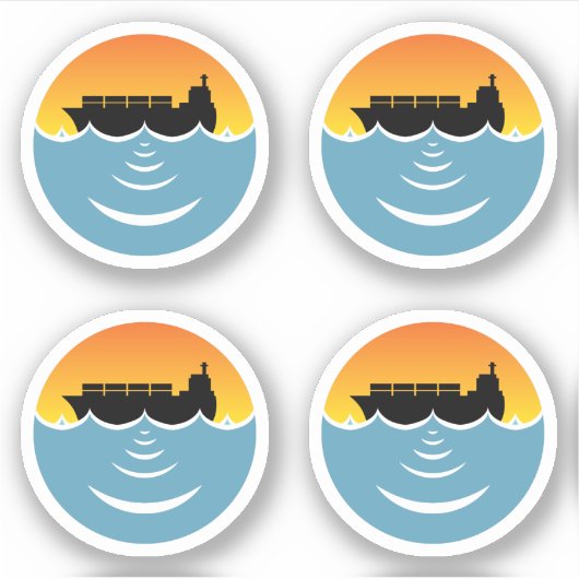 海騒音公害4パック シール (正面)