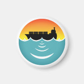 海騒音公害 マグネット (正面)