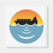 海騒音公害 マグネット (正面)