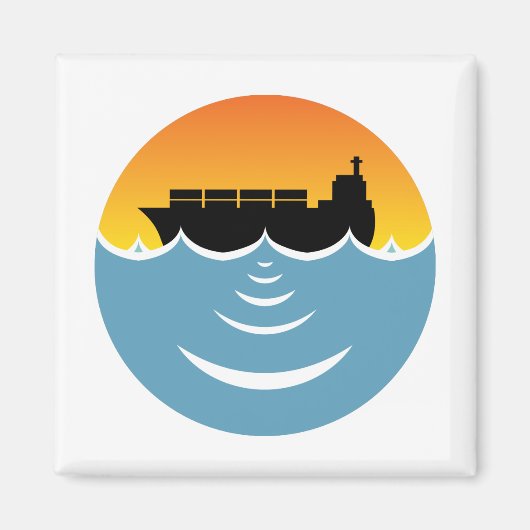 海騒音公害 マグネット (正面)