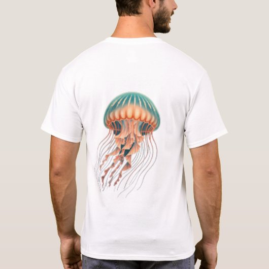 海魔法クラゲTシャツ» Tシャツ (裏面)