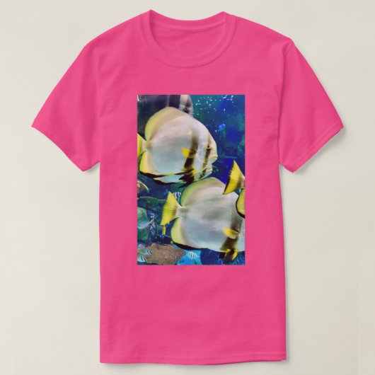 海魚の下で美しい Tシャツ (デザイン正面)