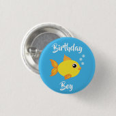 海魚の誕生日パーティーの下で 缶バッジ (正面&裏面)