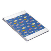 海魚の青い海底動物 ノートブック (右側)