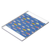 海魚の青い海底動物 ノートブック (左側)