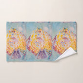 海魚カラフル海ビーチシーシャワー バスタオルセット (ハンドタオル)