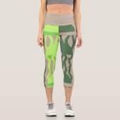 海魚抽象芸術 カプリレギンス (正面)