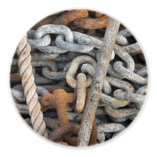 海魚釣りチェーン及びロープ セラミックノブ (正面)