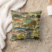 海魚魚釣り熱帯魚エキゾチックカラフル クッション (ブランケット)