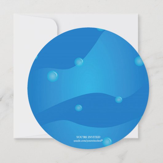 海鮮やかのベビーシャワー招待状 招待状 (裏面)