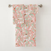海鮮やかサンゴの枝と貝殻 バスタオルセット (インサイチュ)