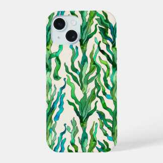 海鮮やか海草植物 iPhone 15ケース