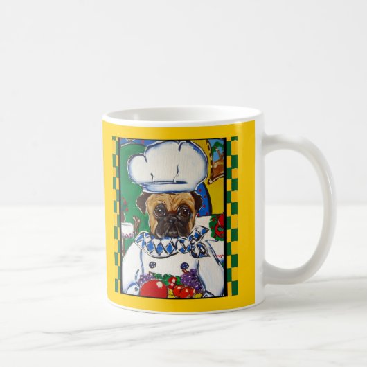 海鮮シェフパグ コーヒーマグカップ (右)