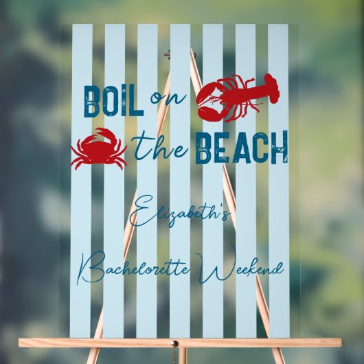 海鮮パーティー アクリルサイン (ニュートラル)