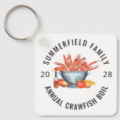 海鮮パーティー カスタムマッチング ファミリー ザリガニ パーティー キーホルダー (正面)
