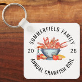 海鮮パーティー カスタム マッチング ファミリー ザリガニ パーティー キーホルダー (正面)