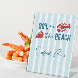 海鮮パーティー 台座サイン