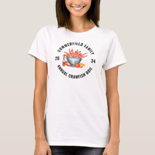 海鮮パーティ 家族会 カニ マッチング Tシャツ