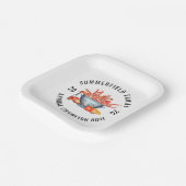 海鮮マッチング家族カニ茹でパーティー ペーパープレート (傾斜あり)