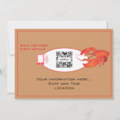 海鮮レストラン ご招待テンプレート 招待状 (裏面)