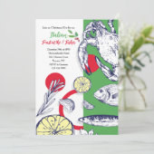 海鮮招待会の招待状 招待状 (スタンド正面)